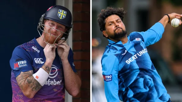 Kuldeep Gets Ben Stokes in Durham Clash