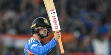 Abhishek Sharma Reaches 100 T20 Sixes in 2026